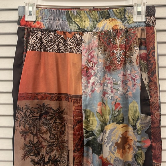 zara high waisted silk pants - Picture 2 of 3